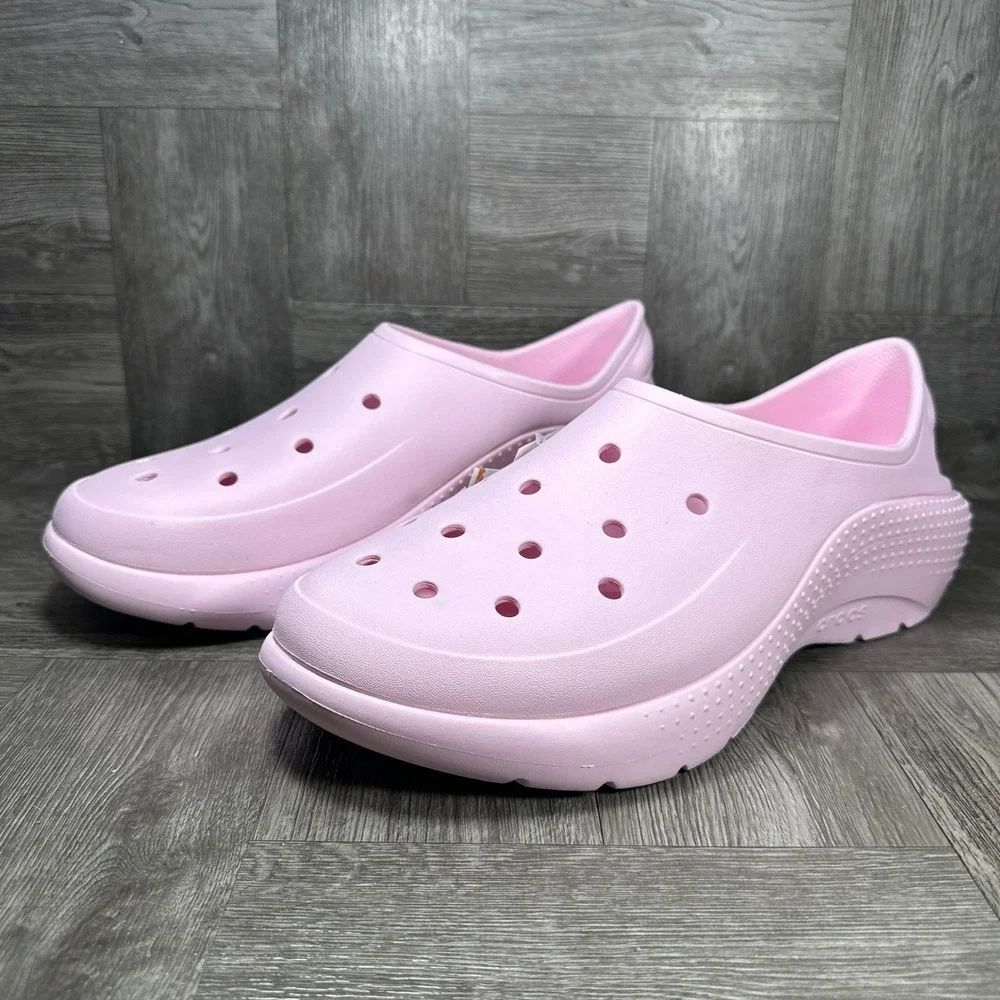 Crocs Crush Clog Mens Size 13 Pink Lightweight Slip On NEW 209347-6U0